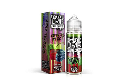 Double Drip Coil Sauce Crystal Mist Shortfill Bottle and Packaging