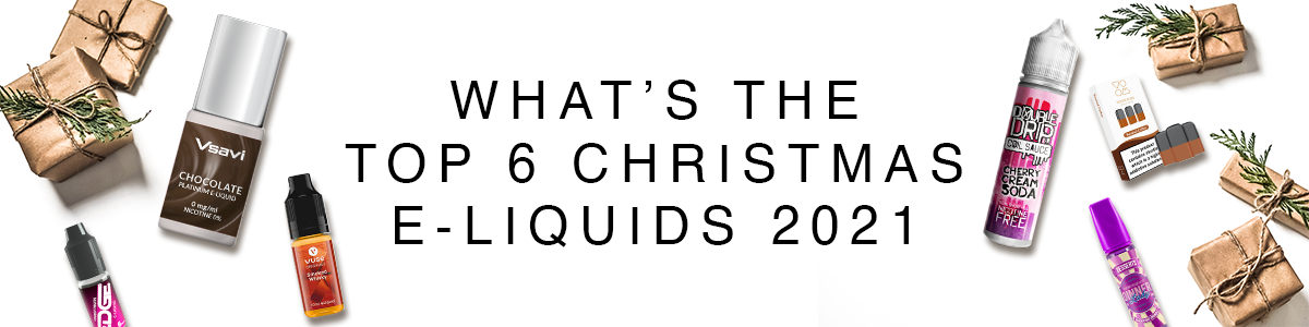Mixture of Christmas Flavoured E-Liquid Bottles