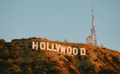 Hollywood sign on the hill