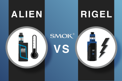 SMOK Alien and SMOK Rigel Temperature Control and Adjustable Wattage Device Comparison