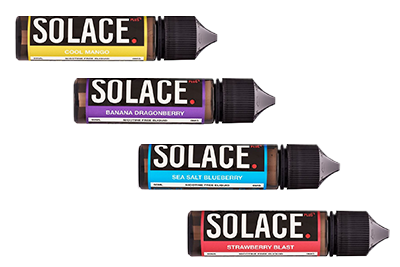 Solace Nic Salt Bottles of Different Flavours